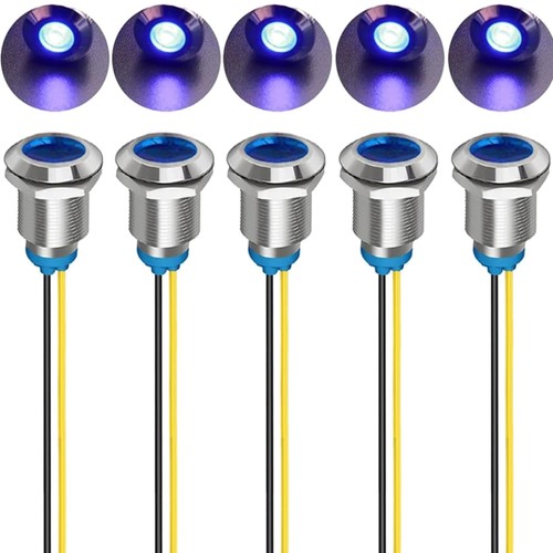 Led metallanzeige blau 230v - led, ac