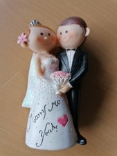 HOCHZEITSTORTE GROSSE TORTENFIGUR 18 cm hoch Tortenfigur Brautpaar NEUWARE