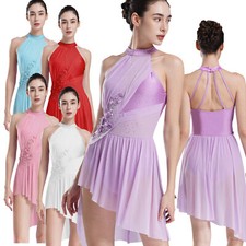 DE Damen Lyrische Tanzkleid