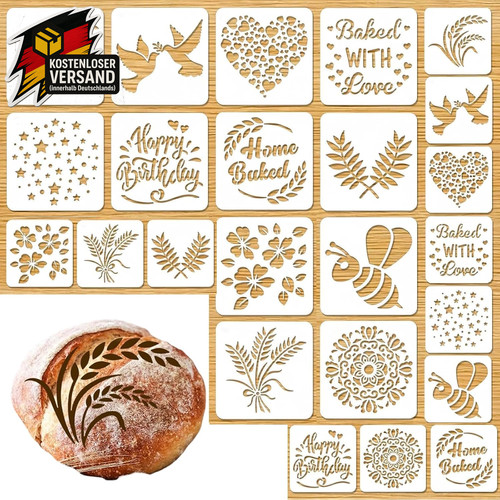 Backschablonen set 12er für - backschablonen,