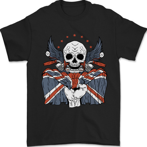 Britisch biker totenkopf - britisch,