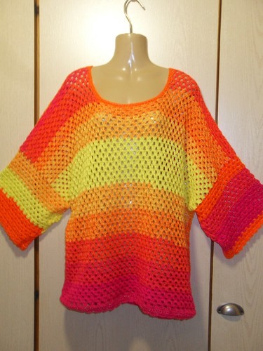 Oversized pullover sunset - oversized, "sunset"