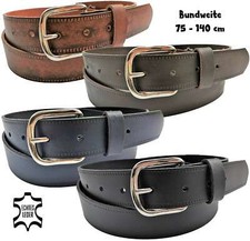 Leder Gürtel geprägt 100 % Echt Ledergürtel Seitenprägung  4 Farben 3,5 cm breit