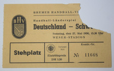 Ticket Eintrittskarte Handball