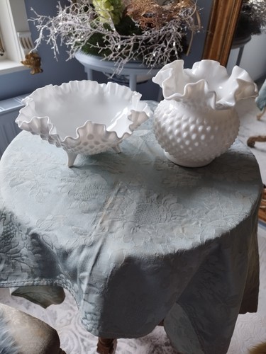 Set vase und schale - und, weißes