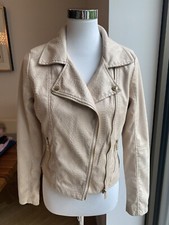 Sexy Biker Jacke Beige aus Brasilien 1xGetragen NP €125 / Gr. S