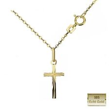 ECHT GOLD 585 Kreuz Anhänger