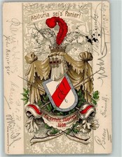13274554 - Abituria seis Panier! Ex virtute libertas! Studentenwappen 1906