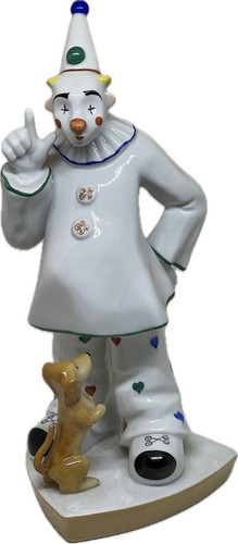 Porzellanfigur clown mit - clown,
