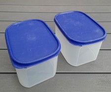 Tupperware Kompaktus Eidgenosse 1,9 Liter blau 2 Stück im Set Tupper 