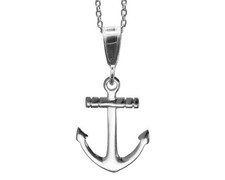 Sterling silber anker seil - silber,