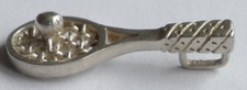 Anhänger Tennisschläger 925 Silber Vintage 70er pendant silver