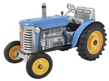 Zetor Traktor blau - Metall