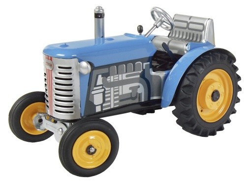 Zetor traktor blau metall - -,