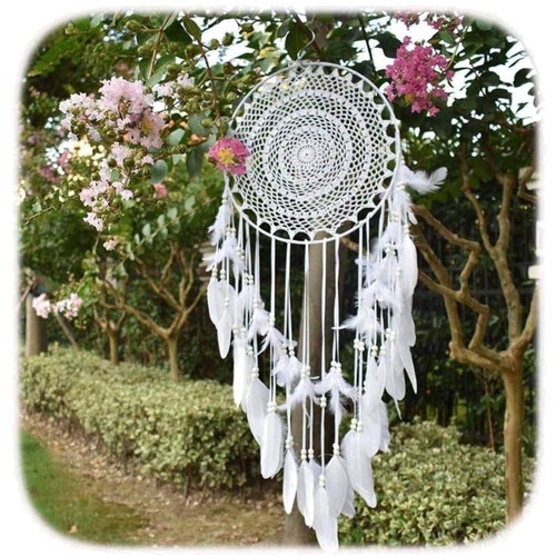 Boho traumfänger 40cm weißer - 40cm,