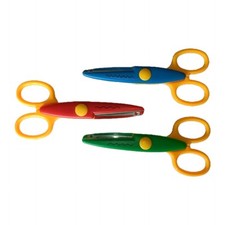 3 Bastelschere Schere verschiedene Schnittmuster Muster Musterschere Motivschere