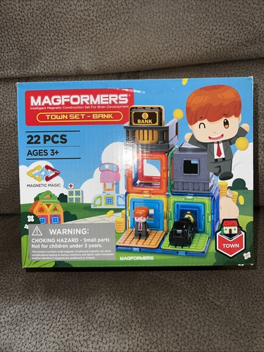 Magformers town set bank - town,