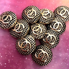 10 Vintage CHANEL Knöpfe gold