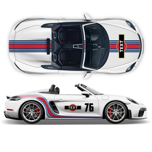 Gebogene martini autoaufkleber - gebogene, martini-autoaufkleber