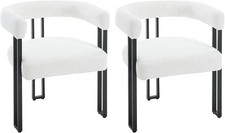 WOLTU Esszimmerstühle 2er Set, Esstisch Stühle mit Armlehnen, Design Stuhl Küche