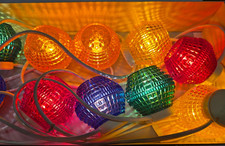 kultige 10er Osram Party-Lux Party Lichterkette Vintage 60er  70er Jahre NEU OVP