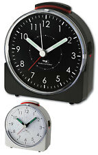 TFA 60.1513 Sunrise Funkwecker analog geräuscharm Reisewecker Sweep Funk Uhrwerk