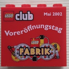 LEGO® Sammelstein * seltener Sonderstein * VORERÖFFNUNGSTAG* CLUB MAI 2002*