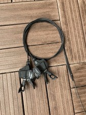 Shimano Deore Schalthebel Set 2x10-Fach Klemmschelle + Ganganzeige