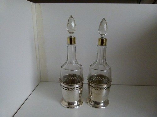Antik flaschen versilbert - antik,