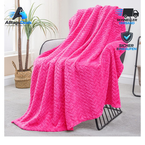Kuscheldecke flauschig 130x170 - flauschig,