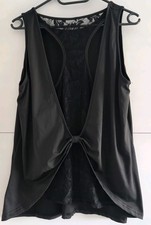 Shein Tank Top Spitze Zara Transparent Fitness Miss Lolita Gothic schwarz XL