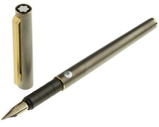 Montblanc Titano Füller Nr.17100 Grau Gold B-Feder Meisterstück Classic NEU