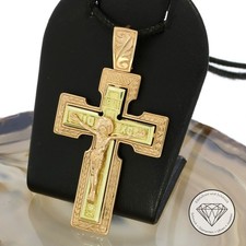 SONDERAKTION WERT 1.710,- Kreuz Kruzifix Anhänger 585 Gold 14 KT massiv XXYY