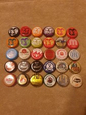 30 x verschiedene gebrauchte Kronkorken-Kronkorken Konvolut  # 50