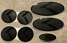 Kia Proceed GT Ceed GT Aufkleber Carbon/schwarz für die Embleme und Nabendeckel