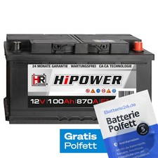 Autobatterie 12V 100Ah PKW
