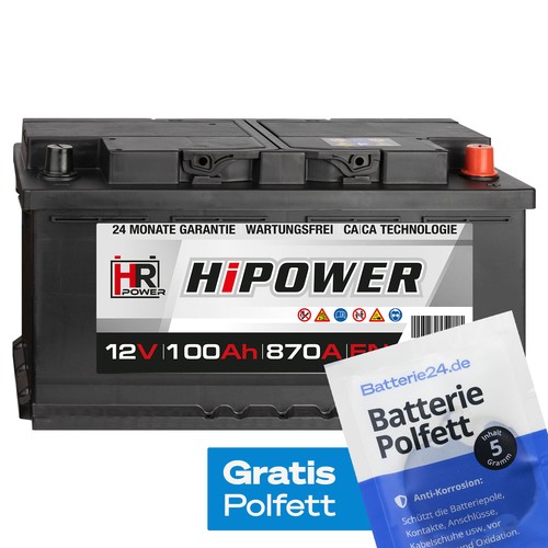 Autobatterie 12v 100ah pkw - autobatterie,