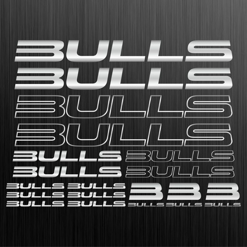 Bulls chrome aufkleber - bulls, sticker