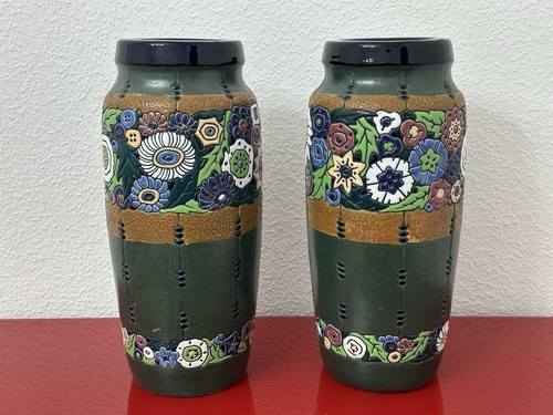 Zwei große jugendstil keramik - zwei,