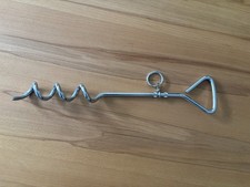 Edelstahl Erdanker Bohranker ca. 44 cm Boot Anlegespirale