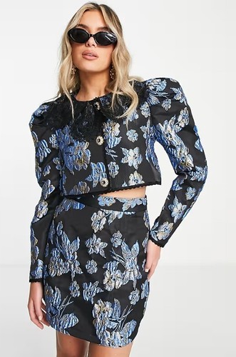 Sister jane jacquard crop - jacquard,