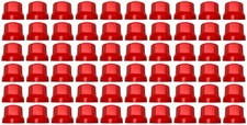 60x Rot Radmutterkappen Schutz