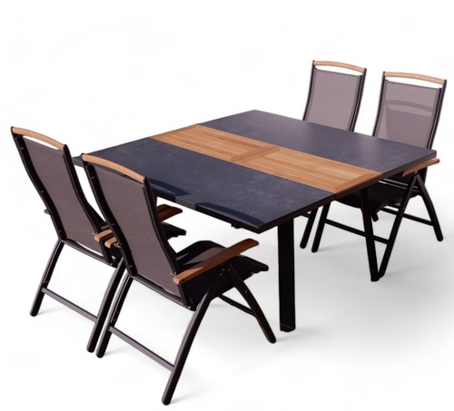 Aleos gartengarnitur alu teak - alu,