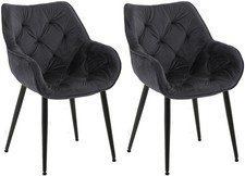 2er Set Stuhl Tanna Samt