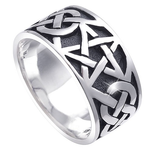 Materia pentagramm ring 925 - pentagramm,