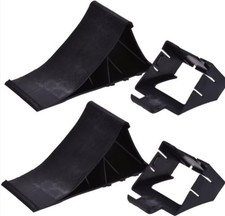 2x  2000 KG Anhänger Keile Unterlegkeile Bremskeile  Hemmschuhe Schwarz  Keil
