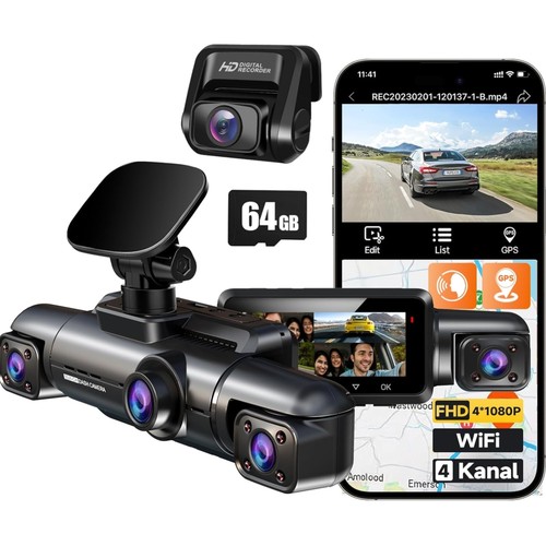 360 grad dashcam auto - kamera, 4