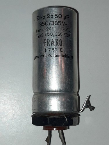 Frako h757e elko - frako, 2x50uf