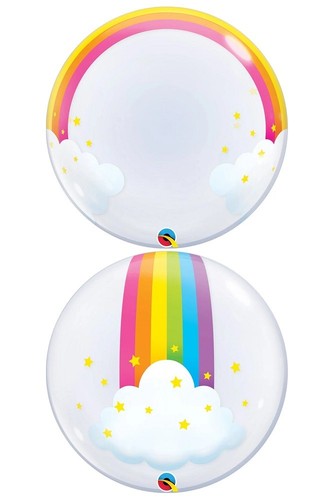 Qualatex deco bubble rainbow - qualatex,