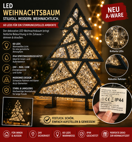 Led weihnachtsbaum deko - led, 60